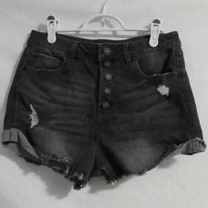 REFUGE, size 8, distressed denim shorts